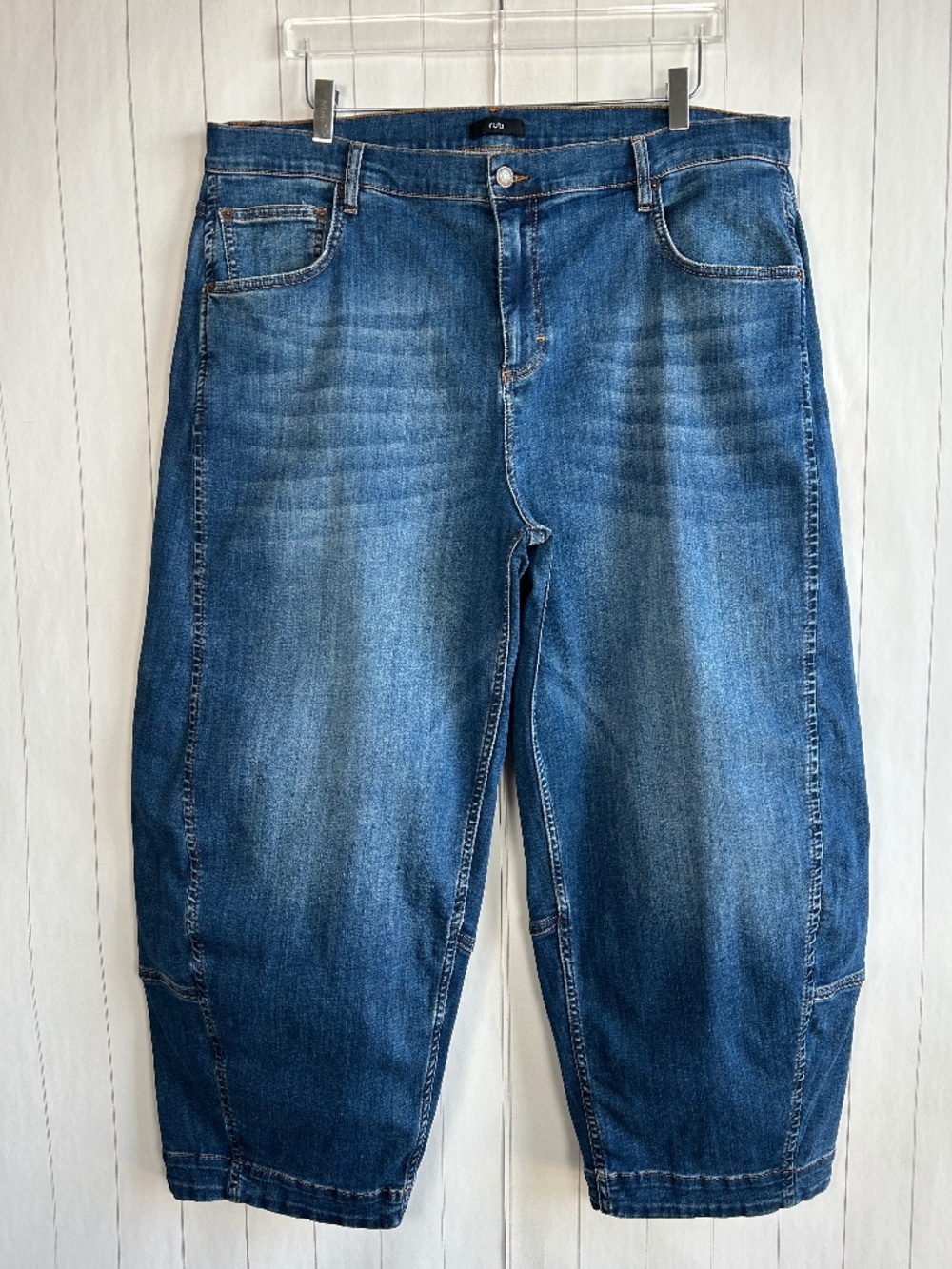 Ruti size 18 Ultimate Barrel leg jeans 2.0 indigo blue medium wash high rise